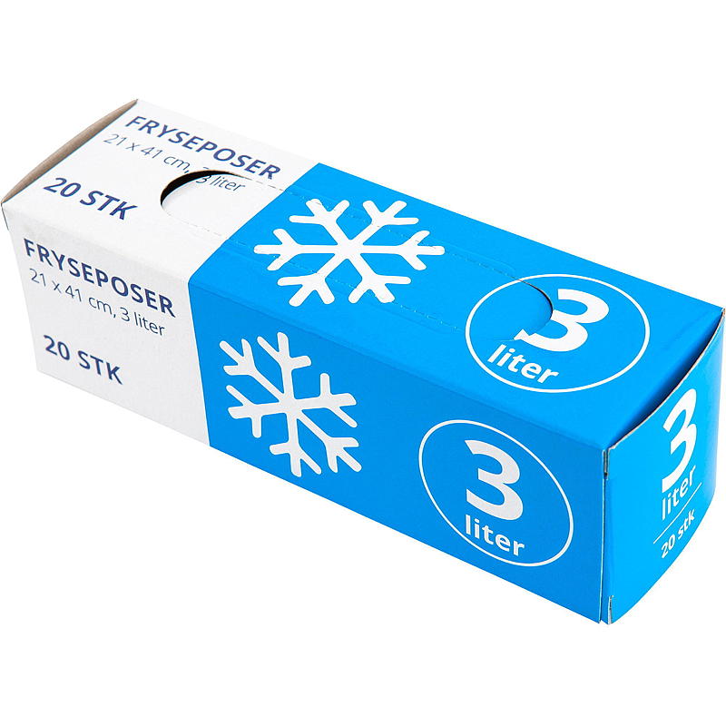 Lynfryseposer 3 l 20 stk.