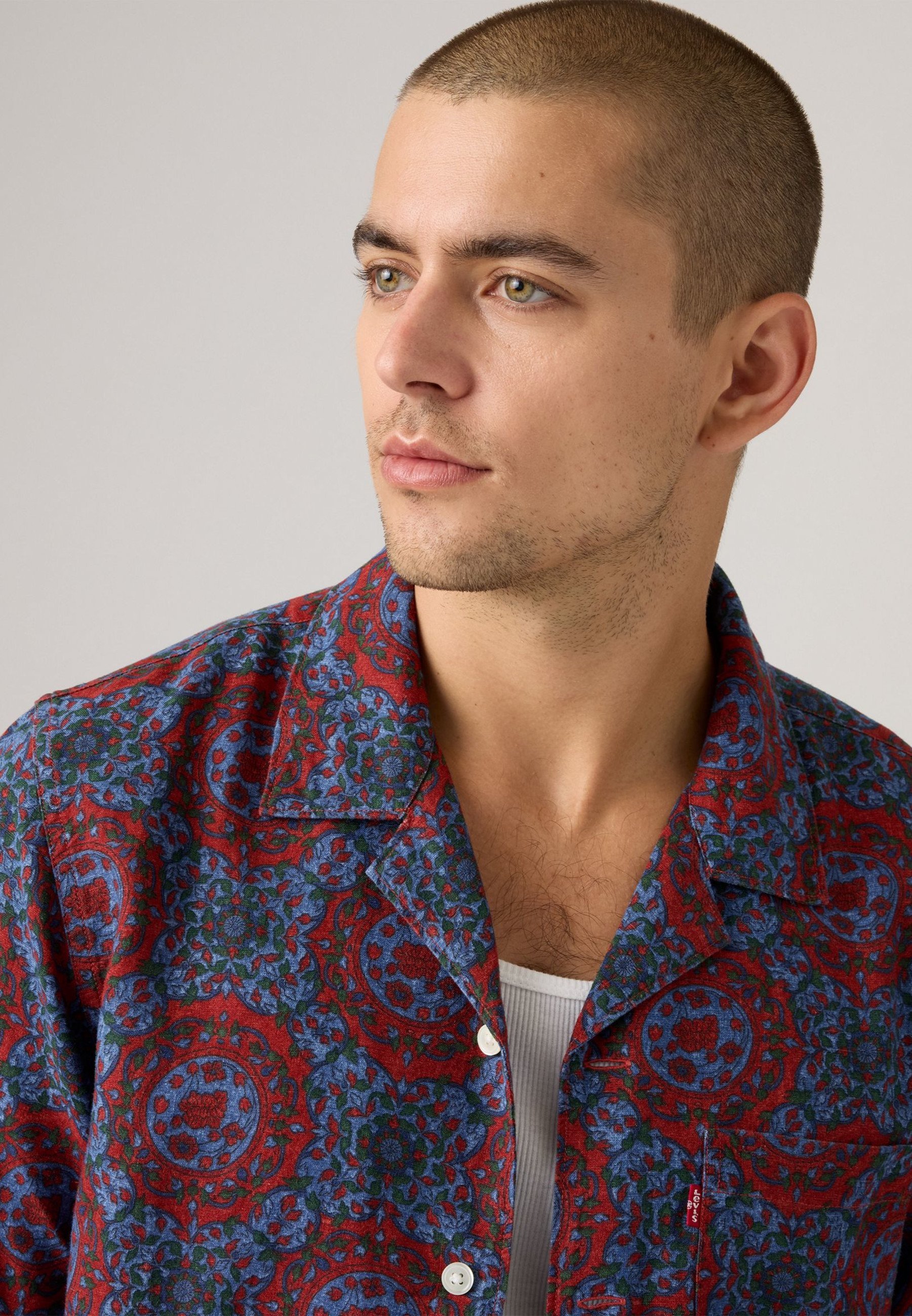 Levi's® SUNSET STANDARD CAMP - Hemd - blaugrau