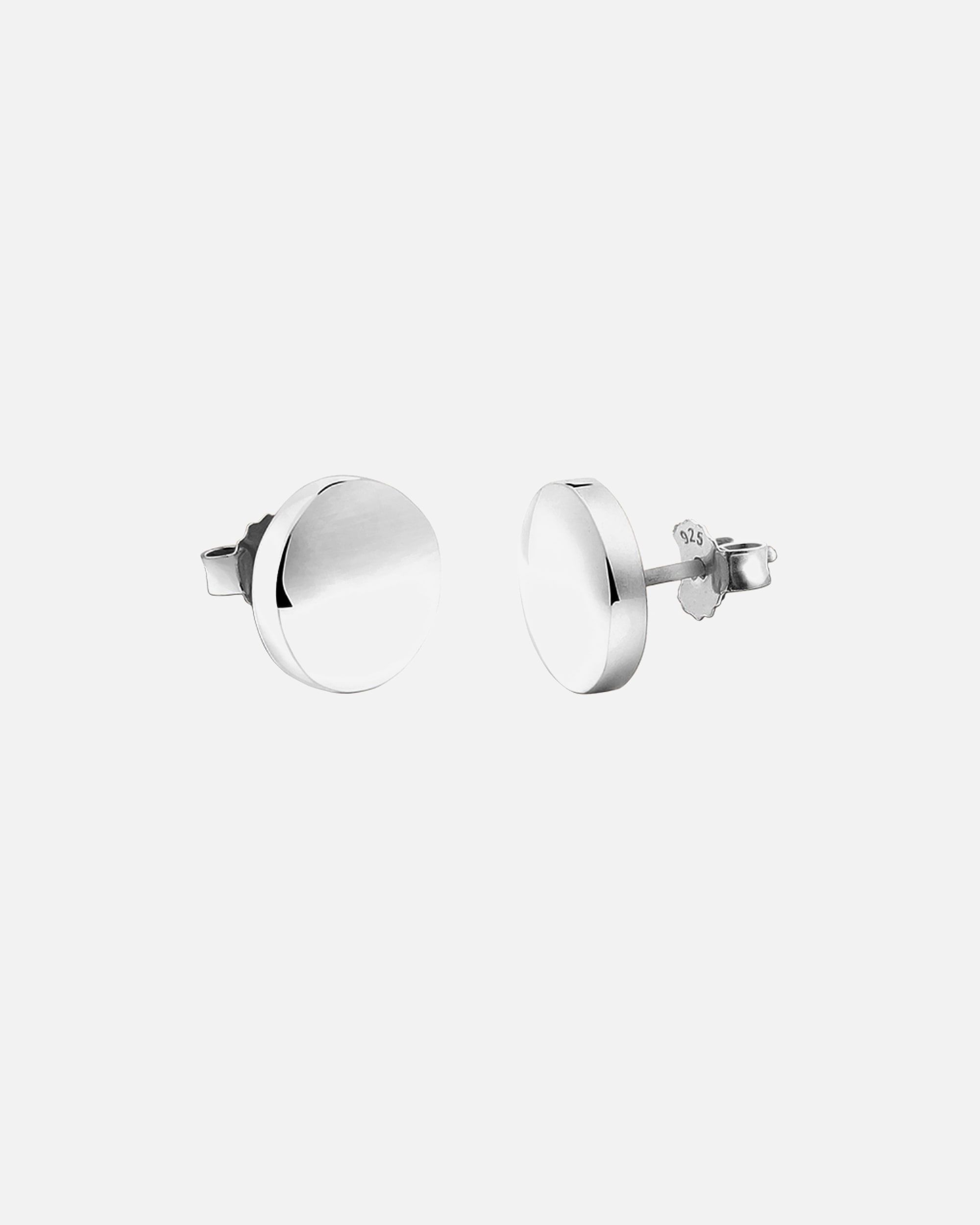 Nenalina Femmes clous d'oreilles ronds en argent sterling 925