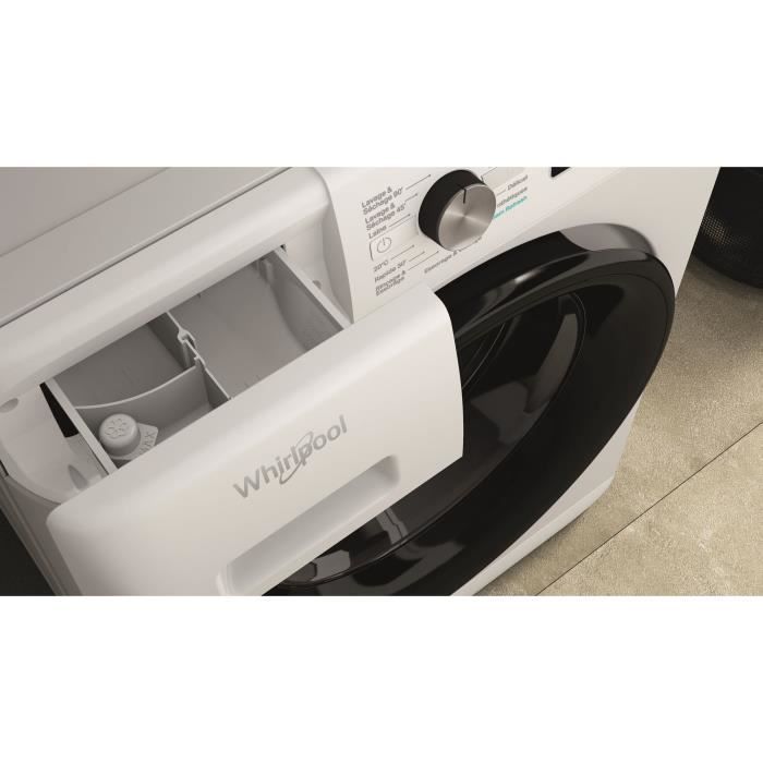Lavadora-secadora WHIRLPOOL PFFWDB864349BVFR - 8/6 kg - Inducción - 60 cm de ancho - 1400 rpm - Blanca