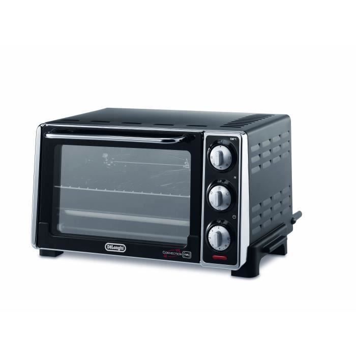 Mini horno - Con ventilador - DELONGHI - EO20792 - Negro - 20 L - 49 x 35 x 25,5 cm - 1300 W