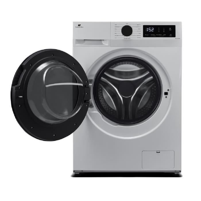CONTINENTAL EDISON CELL1214ISS Frontlader-Waschmaschine – 12 kg – 60 cm breit – Energieeffizienzklasse A – 1400 U/min – Induktionsmotor – Silber