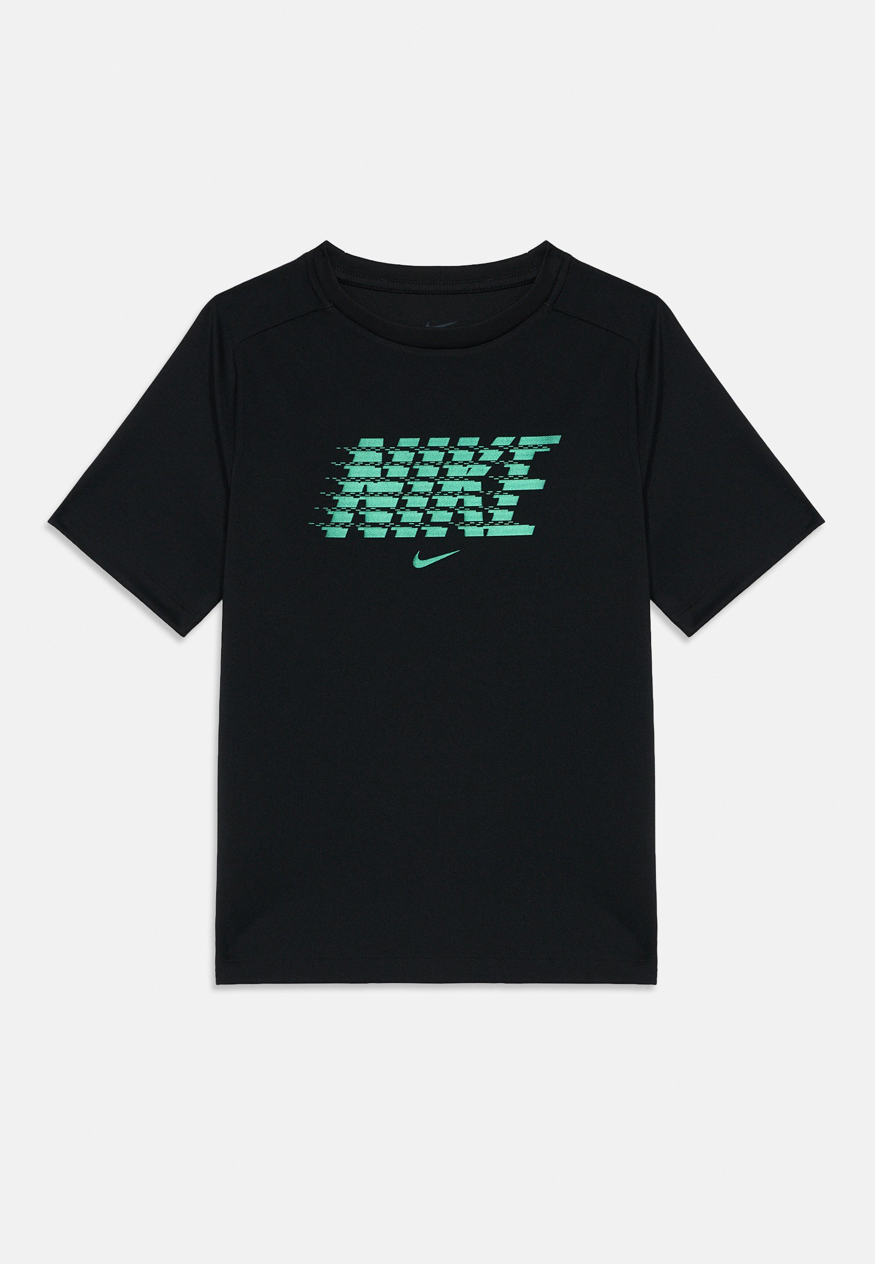 Nike Performance BOLD UNISEX - Sport T-shirt - zwart/smaragdgroen