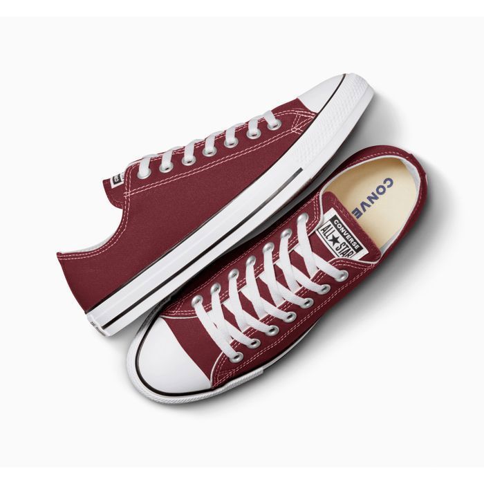 Converse Chuck Taylor All Star CT Canvas Ox Bordeaux - Sneakers da uomo in tela