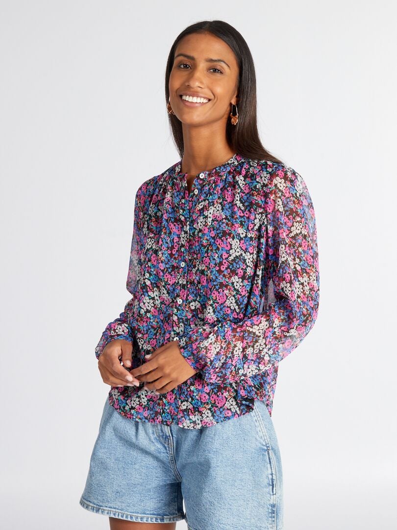 Blusa con estampado floral JDY - Multicolor/Floral