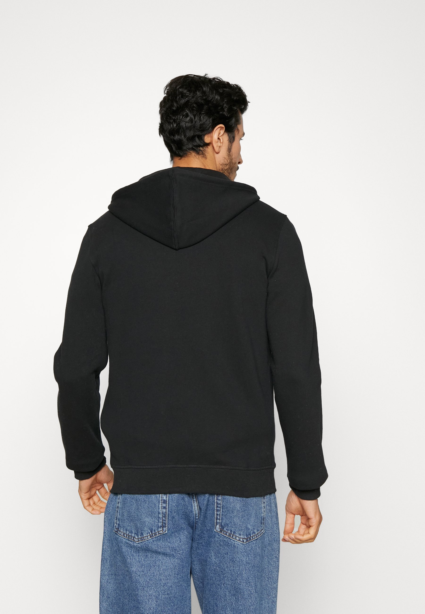 Lot de 2 sweats à capuche zippés Pier One - noir/gris clair chiné