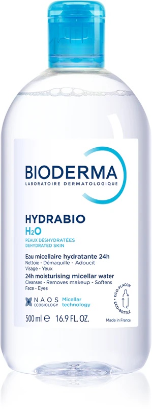 Bioderma Hydrabio H2O attīrošs micelārais šķidrums dehidrētai ādai