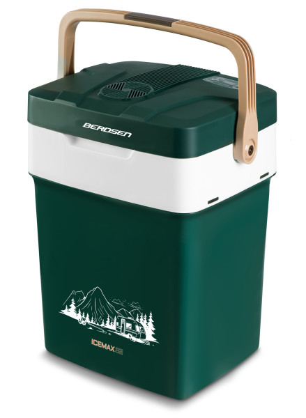 Lodówka turystyczna samochodowa 12V/230V Berdsen 29L tryb ECO zielona
