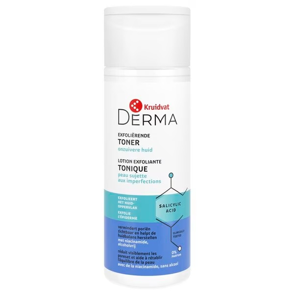 Kruidvat Derma Exfoliërende tonik<br>200 ml - Onzuivere huid