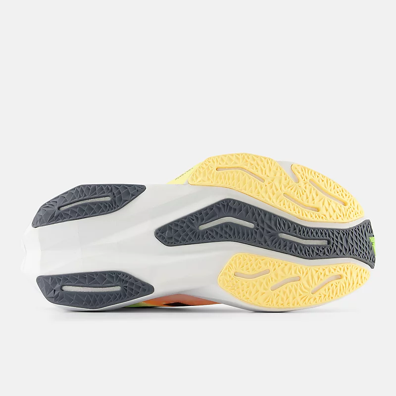 Męskie buty FuelCell Rebel v4 – białe z wybieloną limonką i gorącym mango
