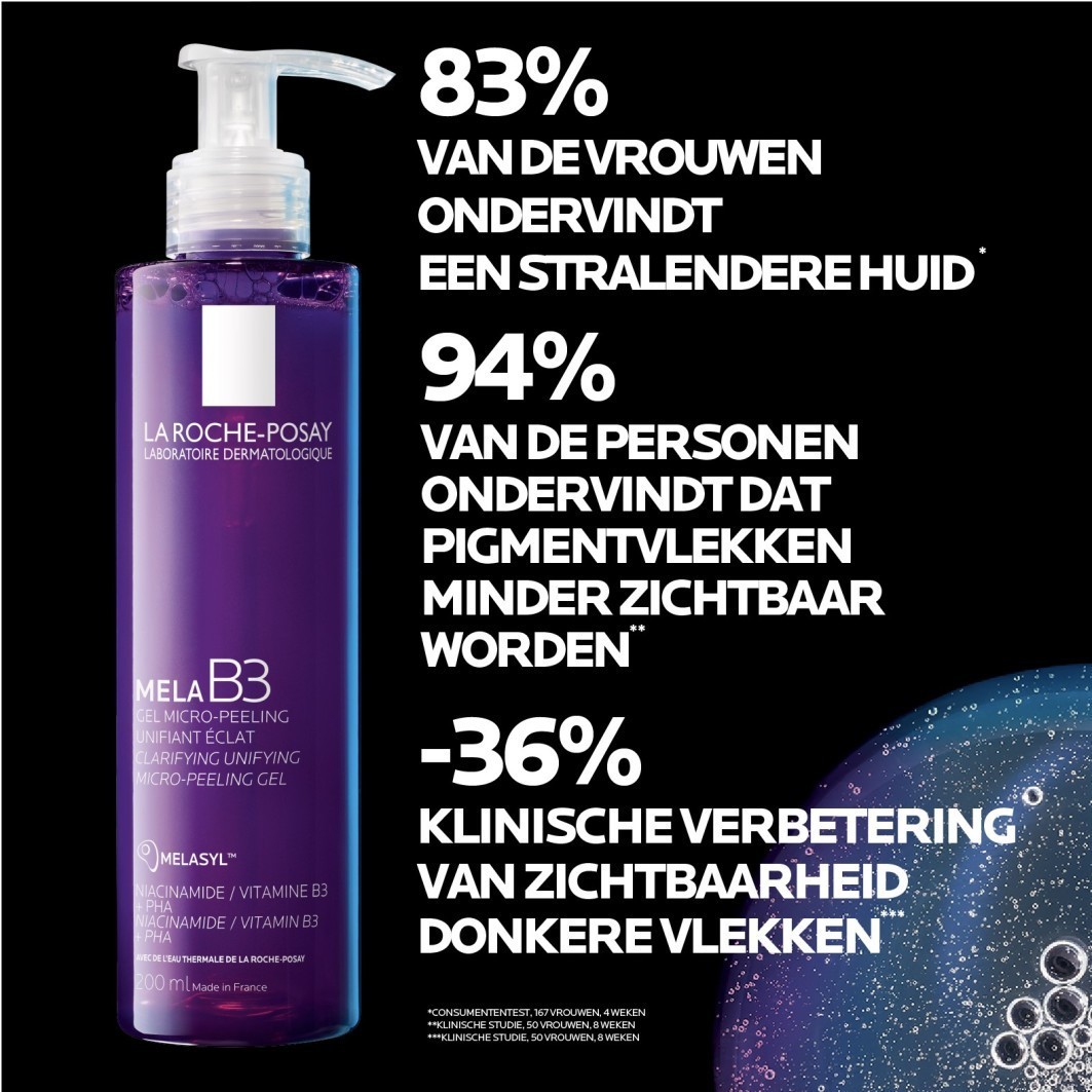La Roche-Posay Mela B3 Čistiaci, zjednocujúci mikroexfoliačný gél - 200 ml