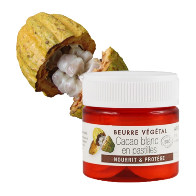 Pastiglie di burro di cacao bianco biologico 100 g