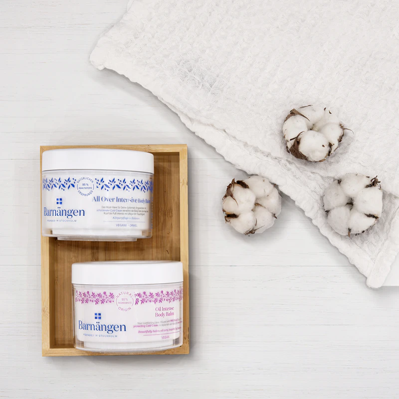 Loção corporal hidratante intensa Barnängen Oil para pele seca e muito seca.