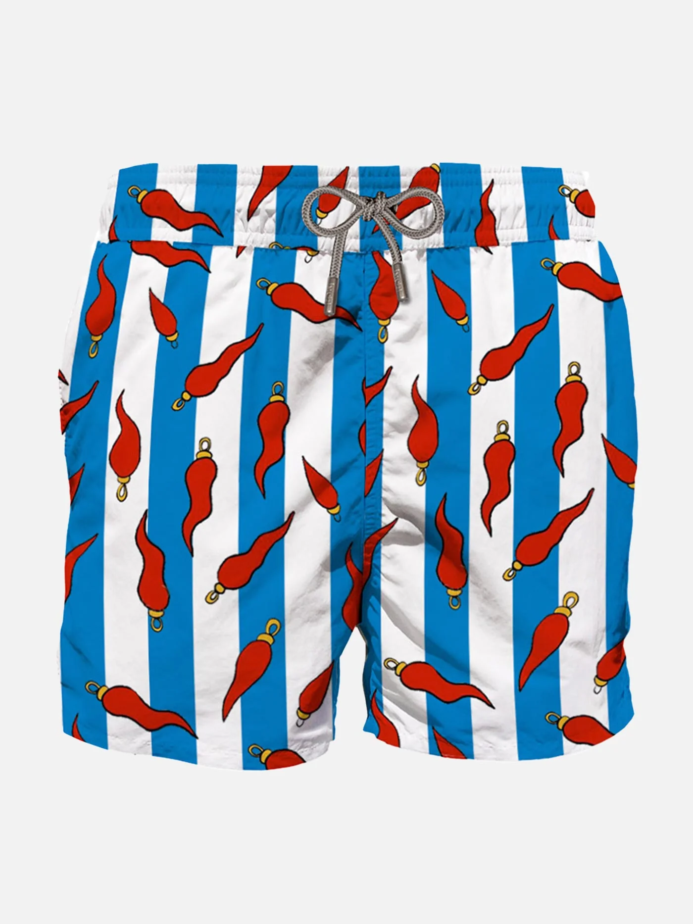 Middellange bikini met print van een gelukssymbool.