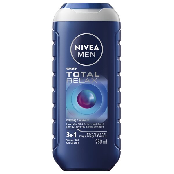 Gel douche 3 en 1 NIVEA Men Total Relax<br>250 ml