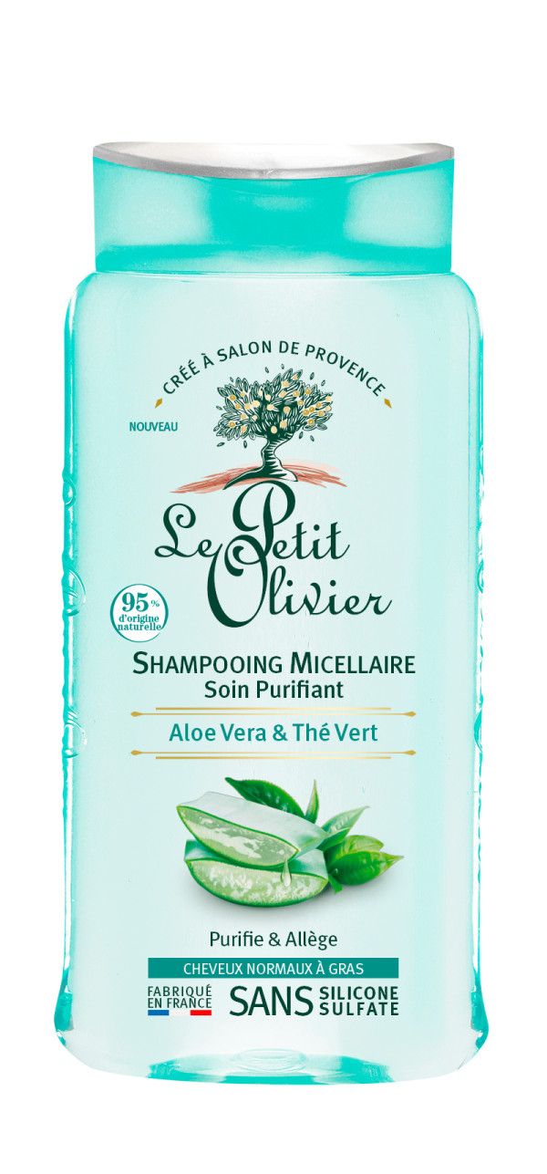 Micelarni šampon z aloe vero in zelenim čajem Šamponi za mastne lase