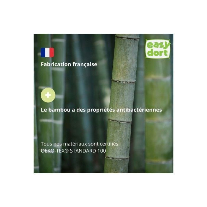 Materasso Easy Dort per neonati 50x83 cm | Culla o lettino | Prodotto in Francia | Antibatterico | Comodo