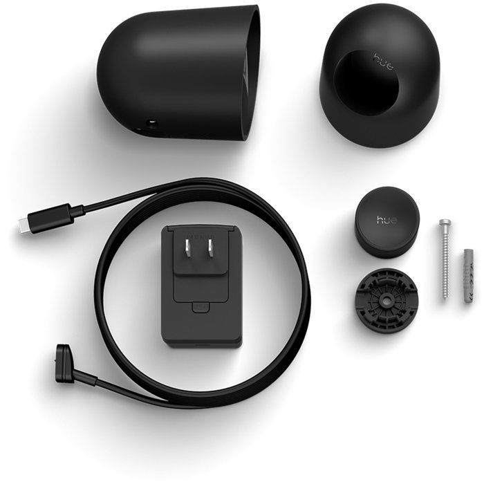 Caméra connectée - Philips Hue - Extérieur - Filaire - Vision nocture - 2K - Noir