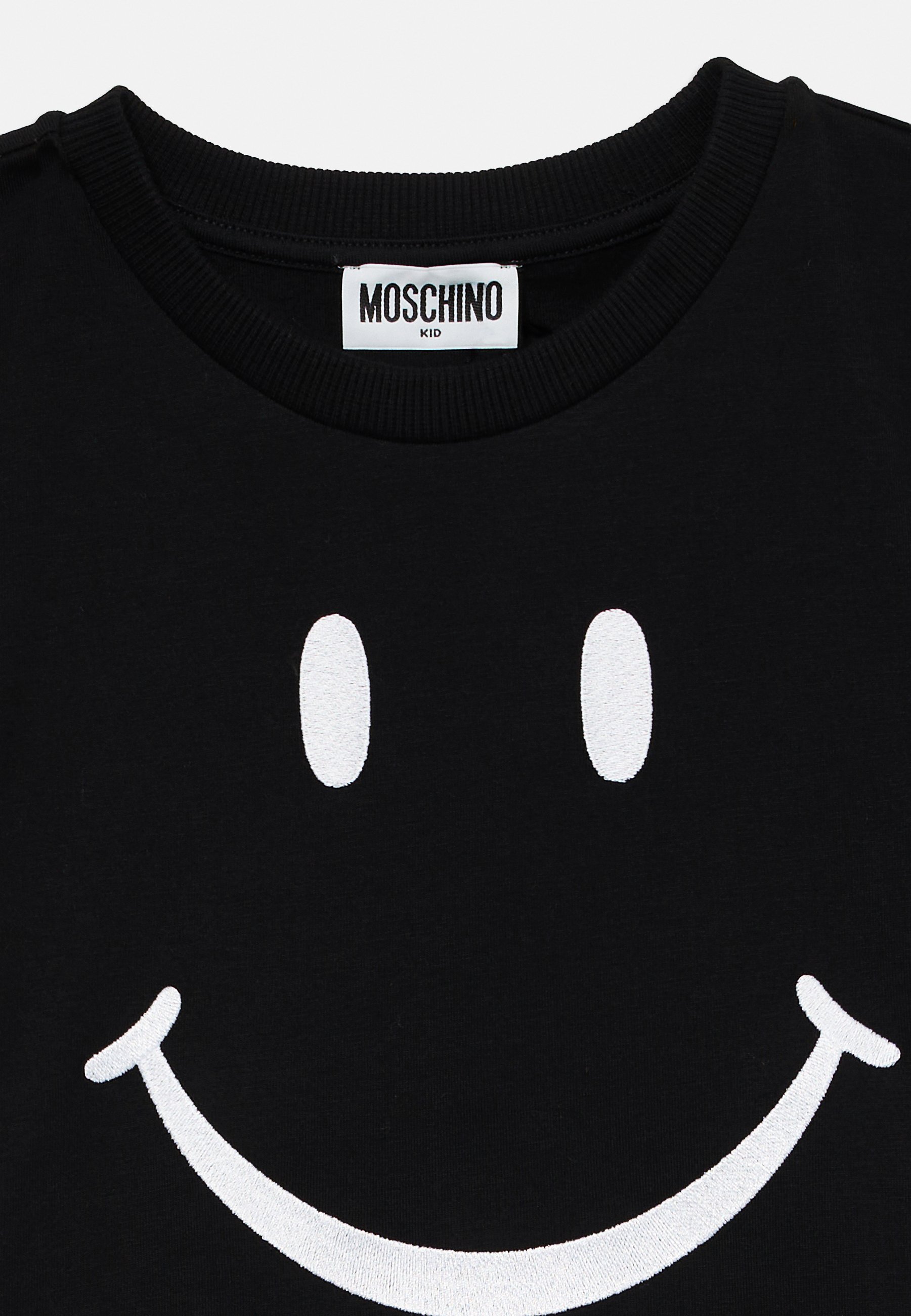 MOSCHINO Nyomott mintás póló - fekete