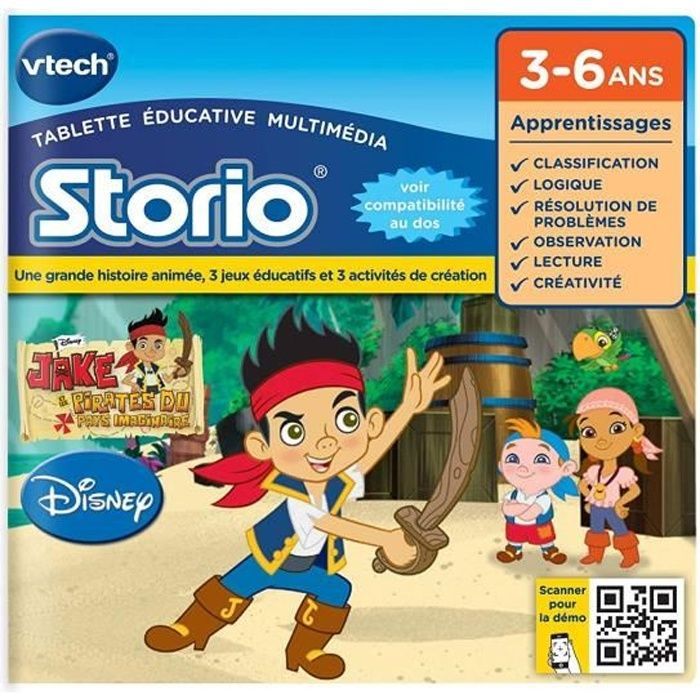 VTECH - Storio Educational Game - Jake & the Pirates