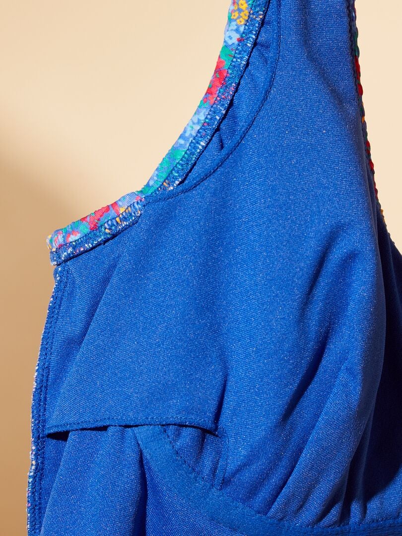 Traje de baño de una pieza postoperatorio - AZUL
