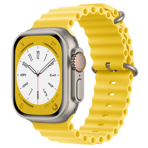 Pulseira de silicone compatível com Apple Watch 42/44/45/49mm Smartek Smtk-ocean
