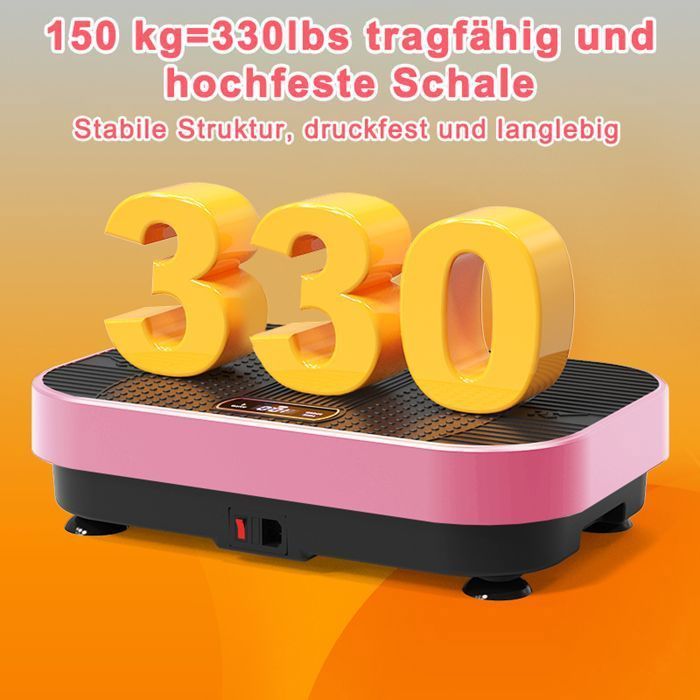Pedana vibrante con telecomando – HJKJYX - 199 livelli - Portata massima 150 kg - Rosa