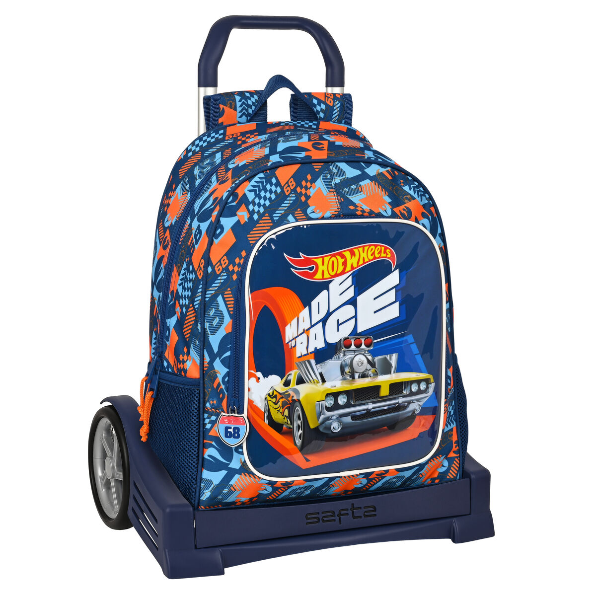  Mochila Escolar Con Ruedas Hot Wheels Speed Club