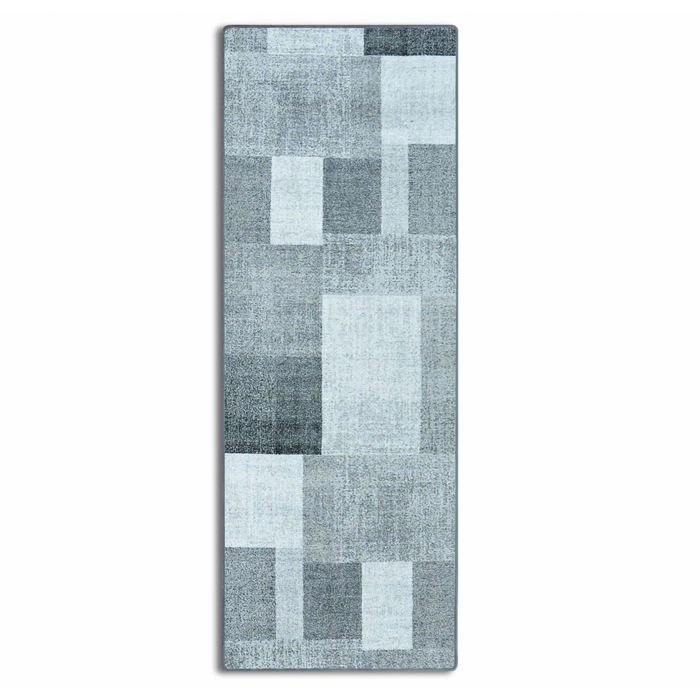 Alfombra de pasillo Lucano color antracita, 80 x 350 cm