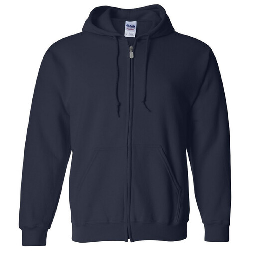 Sudadera Con Cremallera Y Capucha Modelo Blend Hombre Deporte/gimnasio Gildan (azul