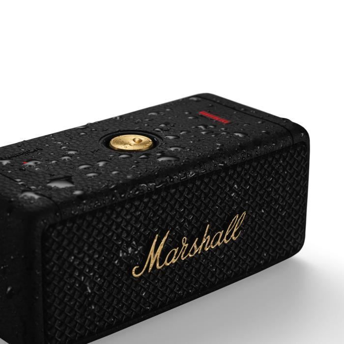 MARSHALL EMBERTON II - Altavoz inalámbrico portátil - 30 horas de autonomía - Bluetooth - Negro y latón