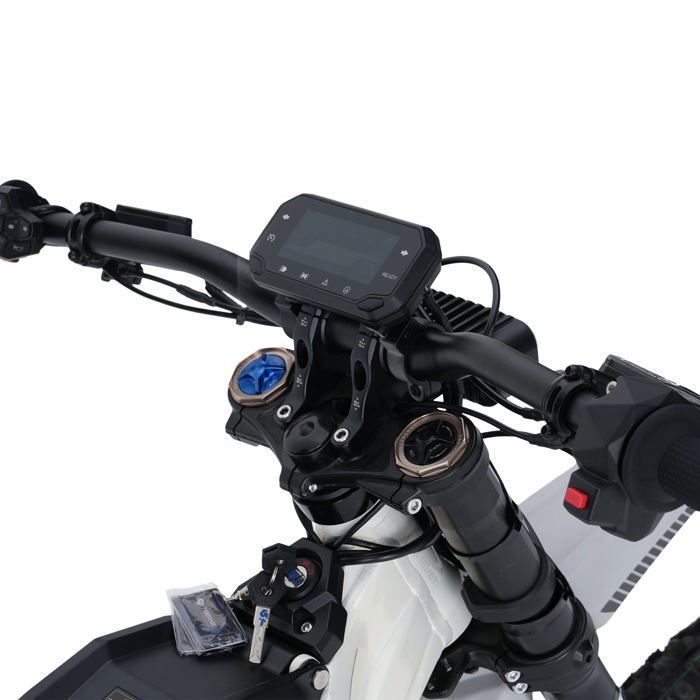 Vélos électriques Montagne, Moto électriques Tout-terrain pour Adulte, 16KW Motor, Off-road Ebike Batterie 72V 40Ah, 95km/h