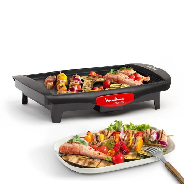 Moulinex Accessimo, Plancha, Compacta, 1800W, Cocina Saludable, Termostato CB560811