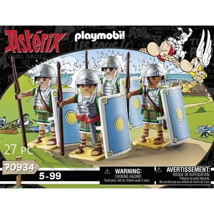 PLAYMOBIL 70934 Les légionnaires romains, Astérix, 27 pièces, Dès 5 ans