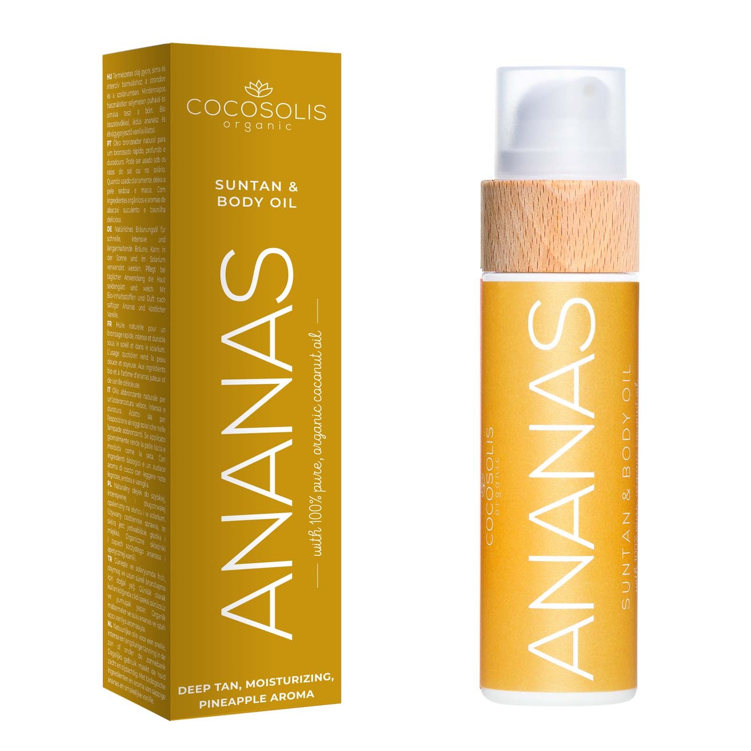 Cocosolis Ananas Lichaamsolie Zon & Lichaamsolie - 200 ml