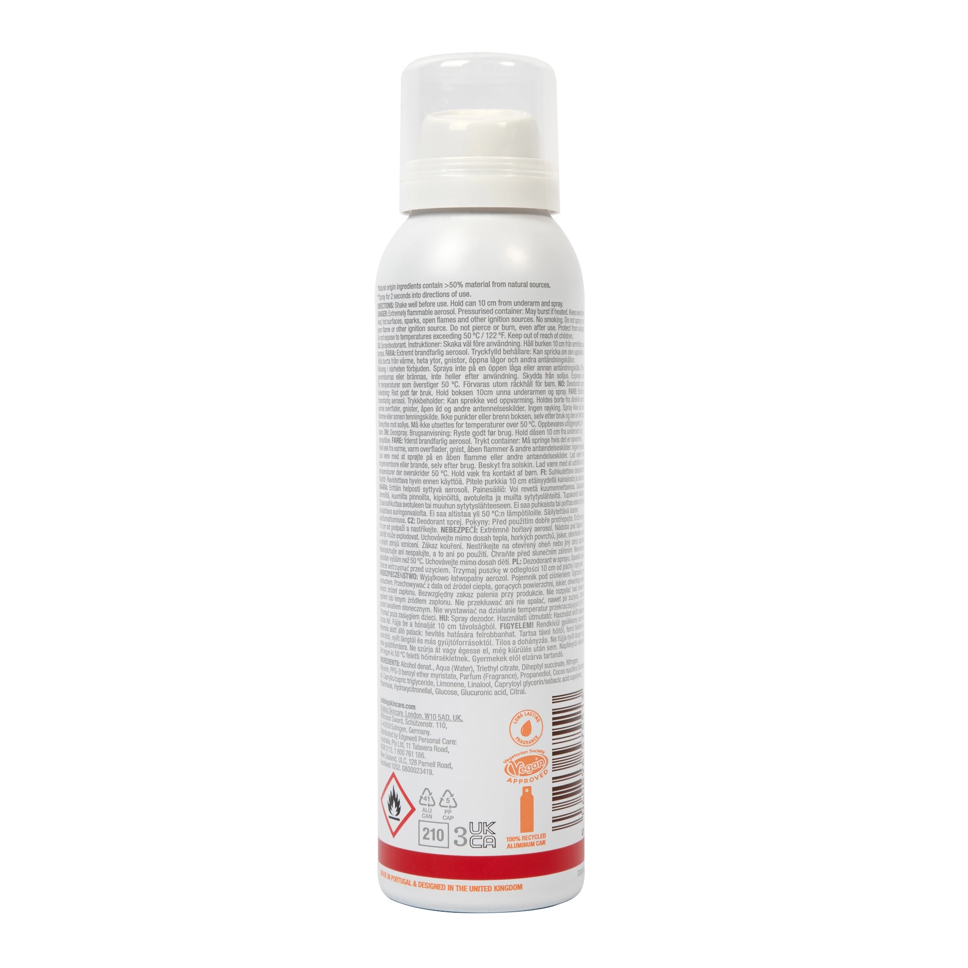 Bergamott és szantálfa dezodor spray 125 ml - Bulldog