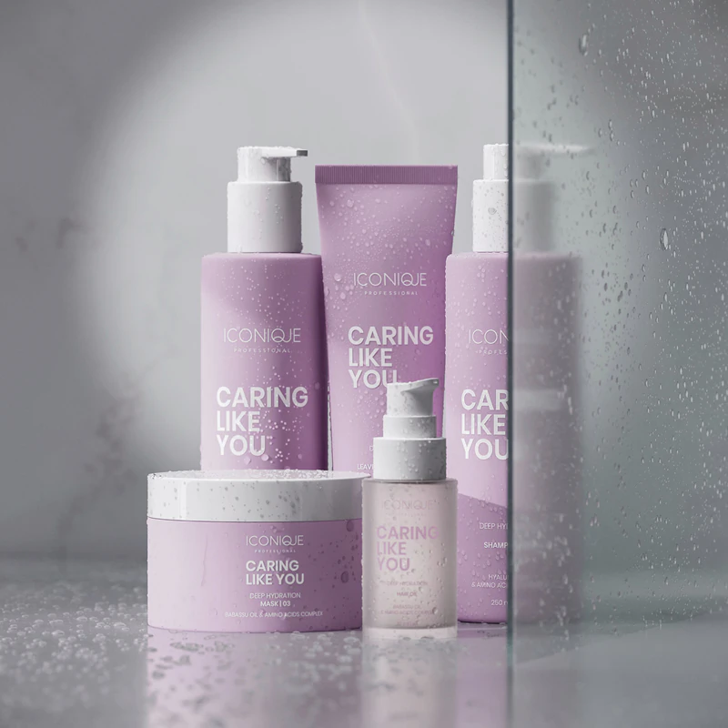 ICONIQUE Professional CARING LIKE YOU Deep Hydration hydratačný šampón pre suché a poškodené vlasy