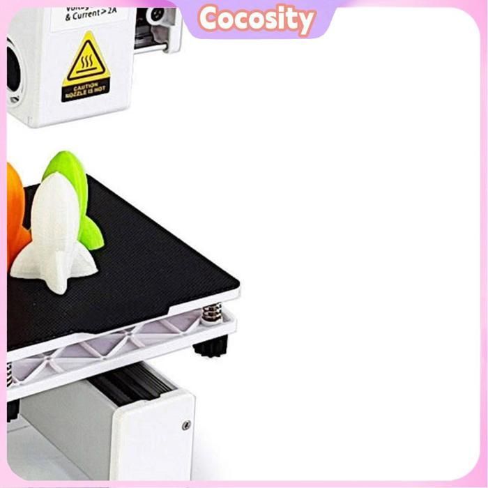 Impresora 3D Cocosity pequeña con multiplexación por división de frecuencia, enchufe europeo, color blanco.