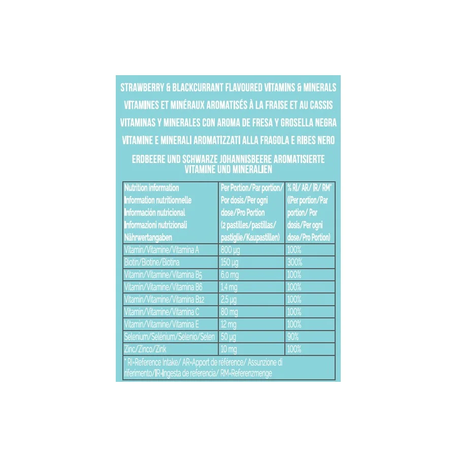 Hair Vitamins CHEWABLE HAIR VITAMINS - 30 Day Supply - Integratore Unghie e Capelli
