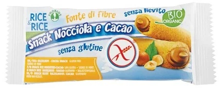 PROBIOS Rice&Rice Bio-Reissnack (glutenfrei) mit Haselnüssen und Kakao, 25 g