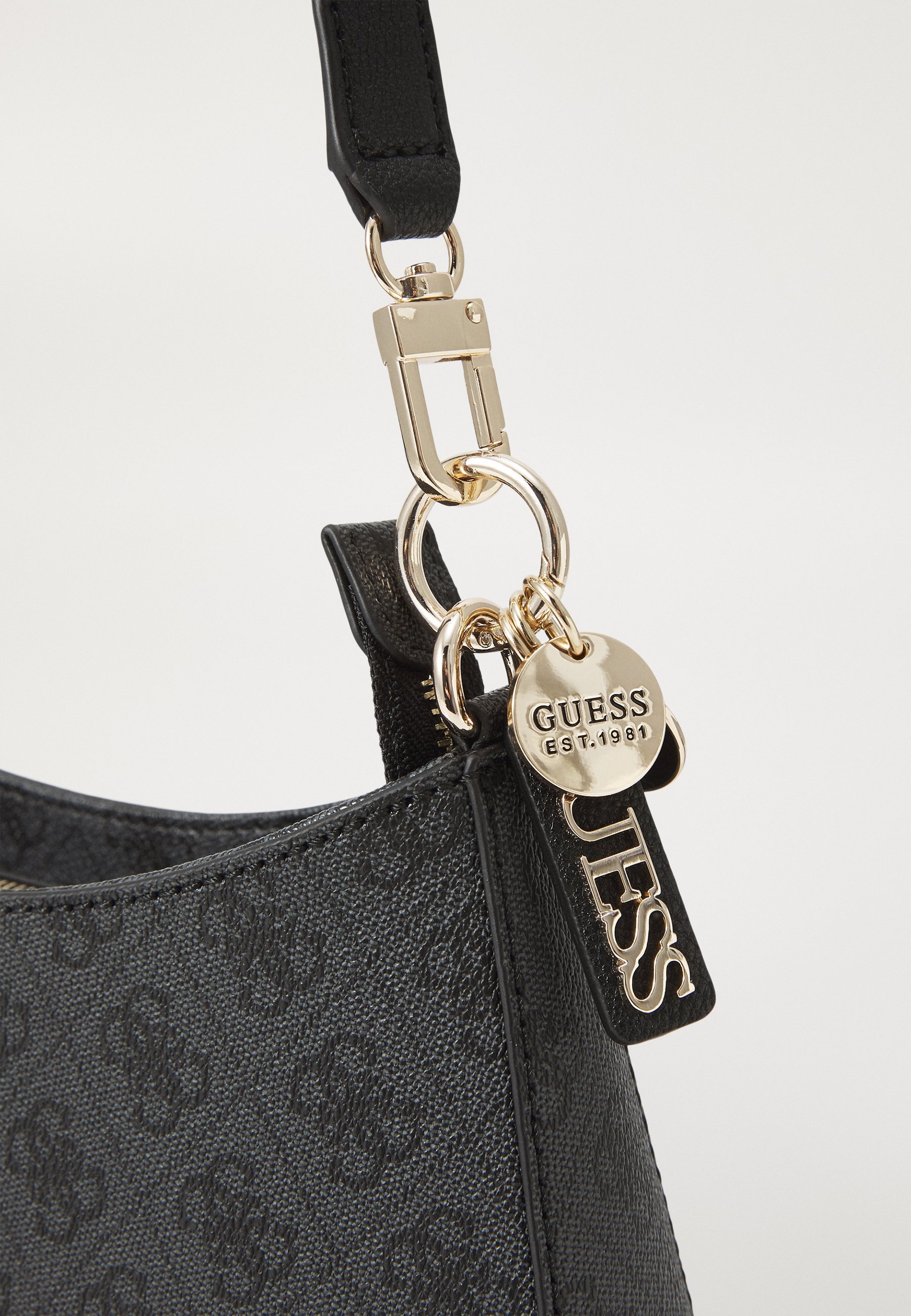 Guess NOELLE II TOP ZIP SCHULTERTASCHE - Handtasche - Anthrazit