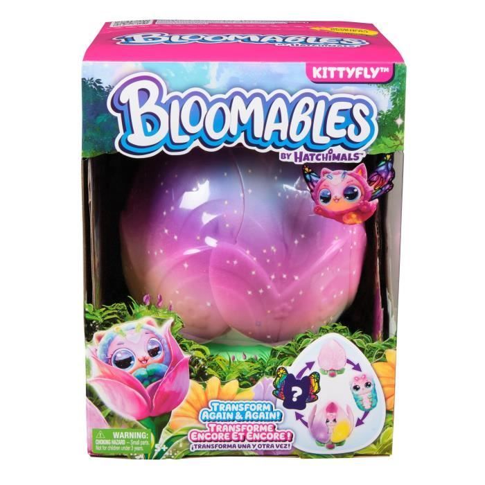 Bloomables Mi Flor Mágica, 100 Sonidos y Reacciones, Kittyfly de Hatchimals, Para mayores de 5 años, Modelo aleatorio