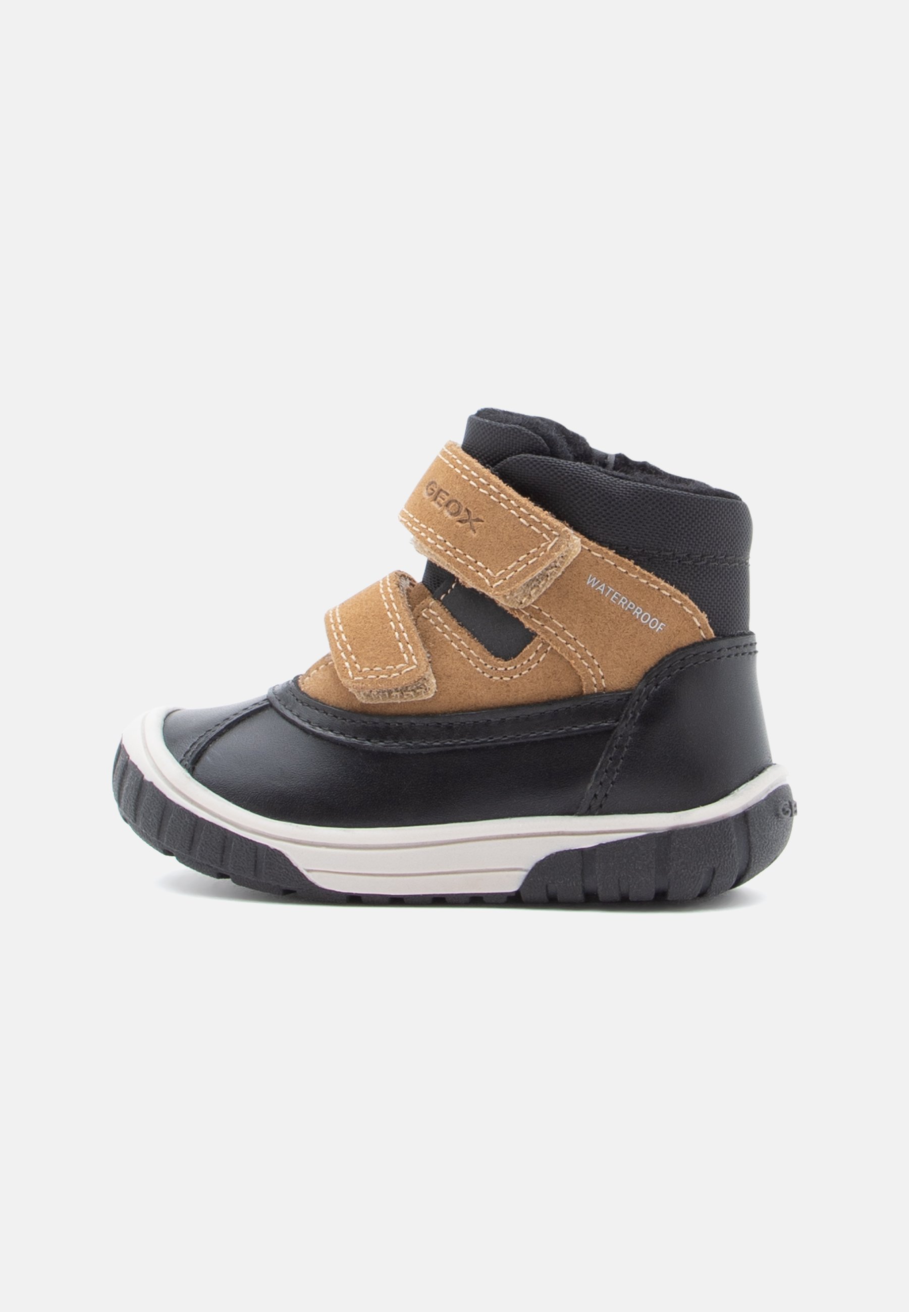 Geox OMAR UNISEX - Stivali invernali - nero/giallo scuro