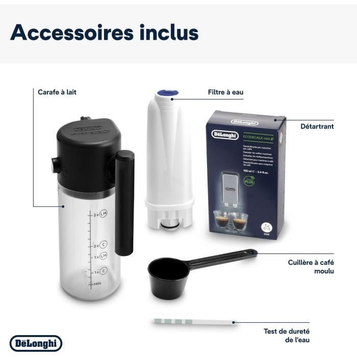De'Longhi Magnifica Start espresso machine with grinder - ECAM220.61.W - 4 recipes - White stainless steel