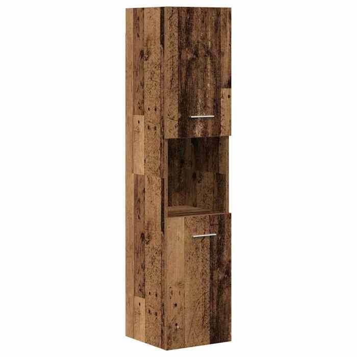 vidaXL 4-piece bathroom furniture set, engineered wood, bathroom cabinet, bathroom cupboard, furniture