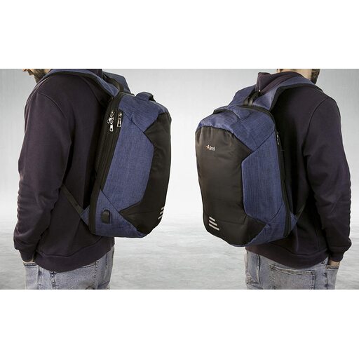 Sac à dos étanche Airel Smart pour ordinateur portable avec chargeur et port USB 46 x 33 x 16 cm / 15,6 pouces