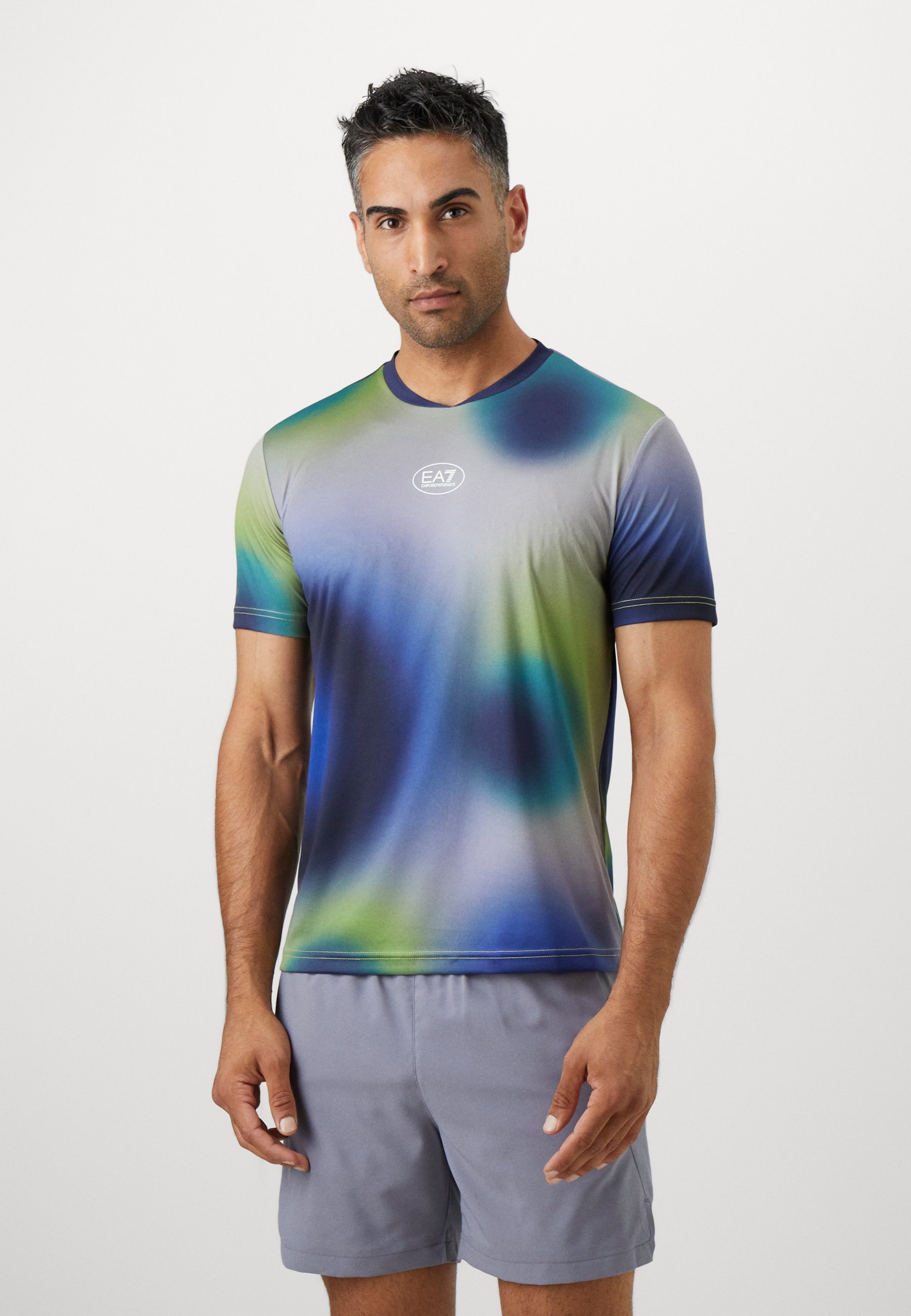 EA7 Emporio Armani TENNIS PRO TEE GRAPHIC - Športna majica - večbarvna