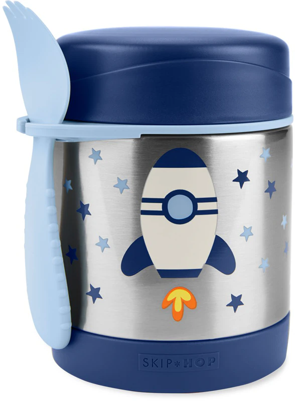 Conjunto de louça Skip Hop Spark Style Rocket para crianças a partir de 3 anos.