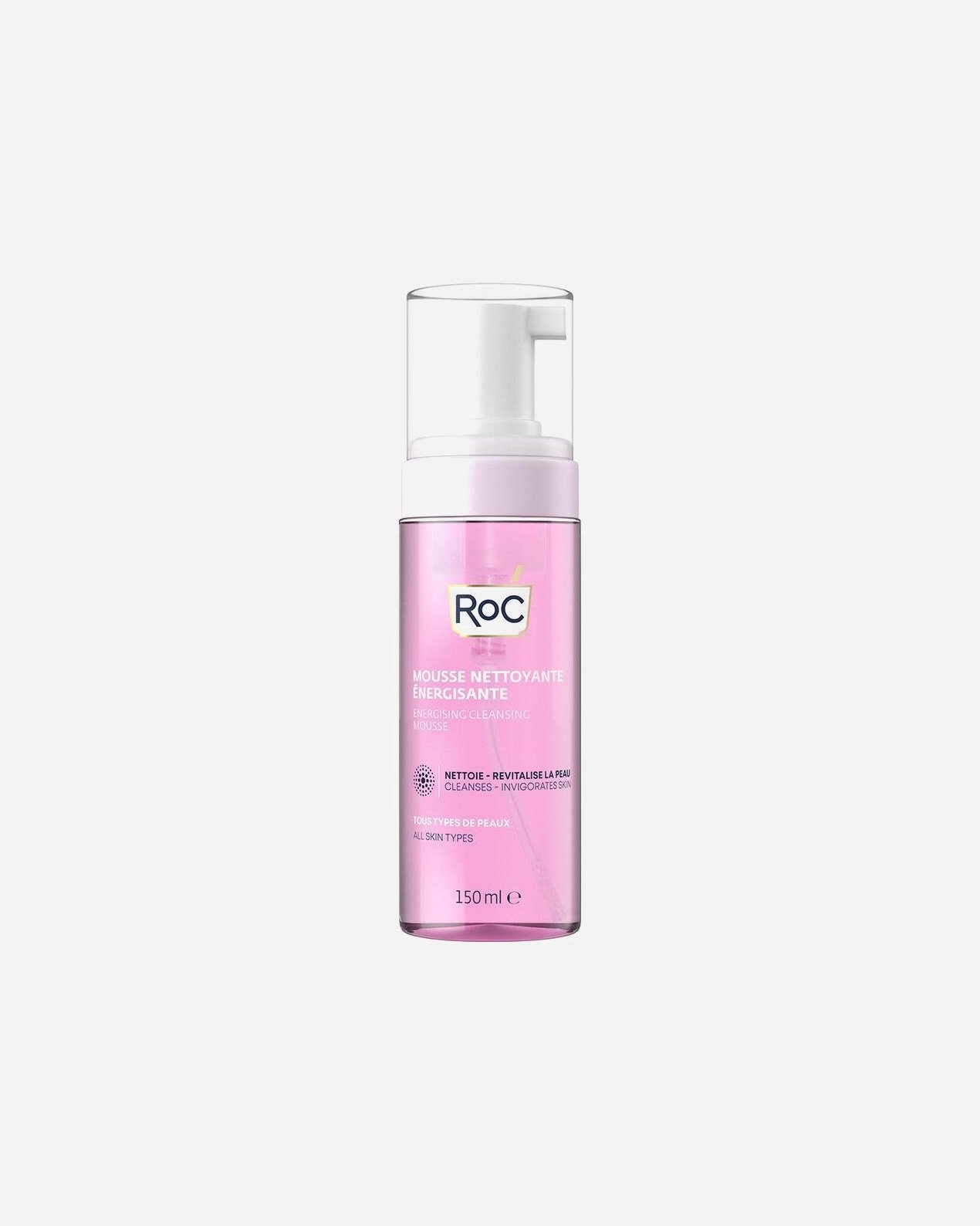 RoC enerģizējošas sejas tīrīšanas putas - 150 ml