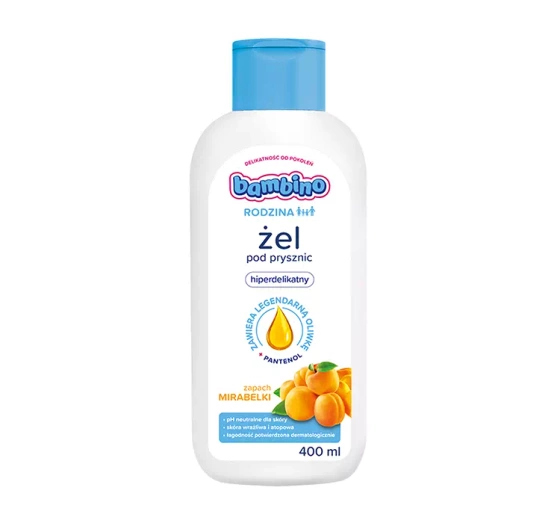 Bambino Rodzina żel pod prysznic hiperdelikatny Mirabelka 400 ml